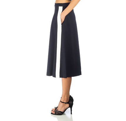 thesnobette racer stripe midi skirt cynthia rowley