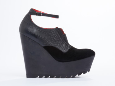 LoveMade X Solestruck shoes Fever Wedge Black Black 010604