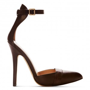 Ankle Strap Shoe Brown