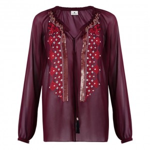 Peasant Blouse Red