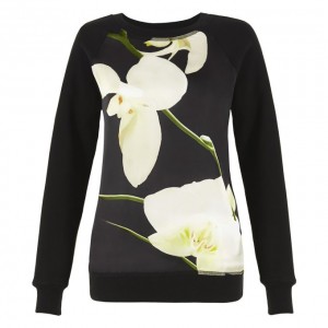 Sweatshirt Orchid Print