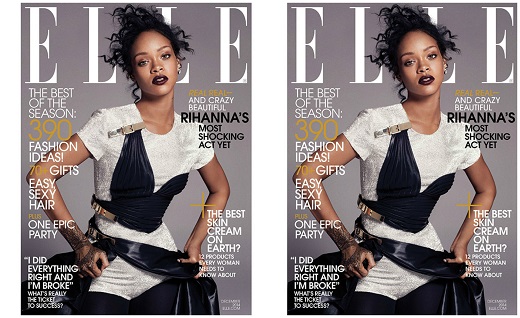 Rihanna ELLE 2015  Fashion magazine cover, Magazine cover design, Magazine  cover page