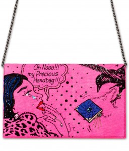 So Precious Tattoo Day Bags Hold Up Neon Pink