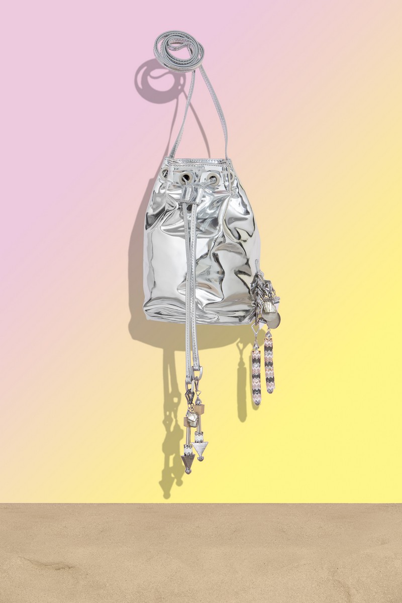 BucketBagwithAssortedCharms Silver