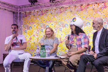 Host Michael Dupouy Vans Steve Mills Takashi Murakami press conference 2