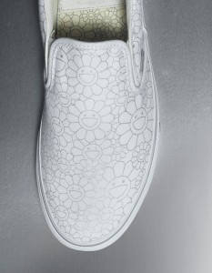 murakami classic slipon flower silver detail1