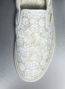 murakami classic slipon skull gold detail1