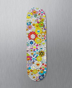 murakami skate deck flowers