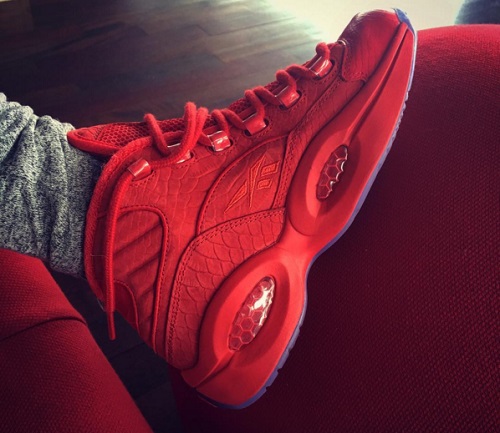 iverson red shoes