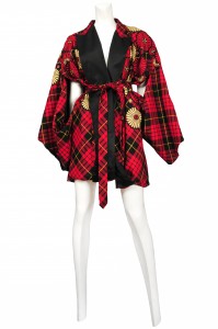 Copy of 030 2006 AW MCQUEEN TARTAN KIMONO FRNT