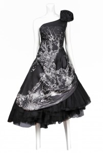 Copy of 034 MCQUEEN 2008 AW PRINTED TULLE DRESS1
