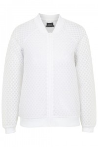 wht hexagon mesh bomber front88