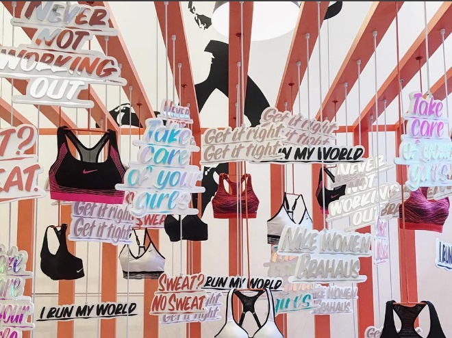 Customize Bras with Nike and Baron Von Fancy at Bandier