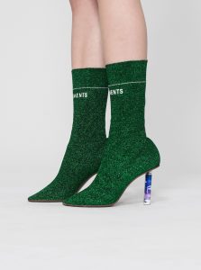 vetements sock boots lurex 2