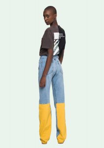 Levis Made And Crafted Off White Denim Trousers