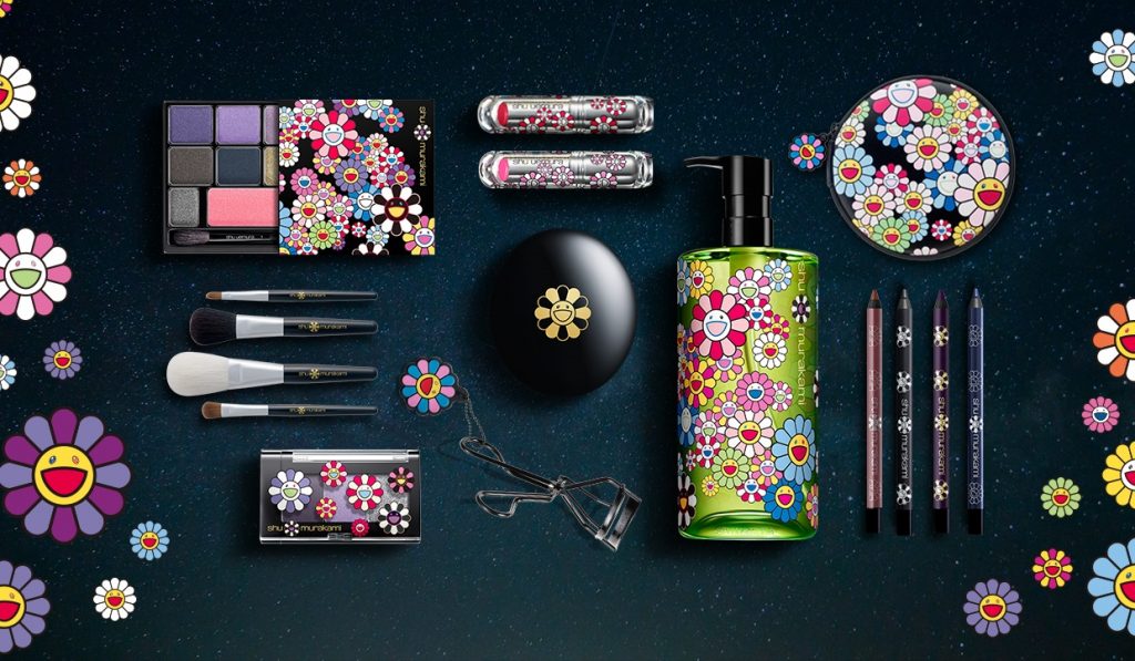 shu uemura × Takashi Murakami Collaboration Tote Bag Black New