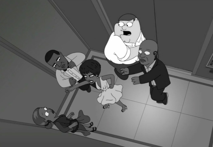 family guy solange jay z elevator