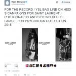 hedi slimane ysl tweets 15