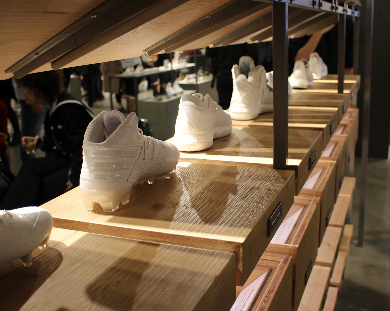 Adidas opens its flagship store in New York and we're there.