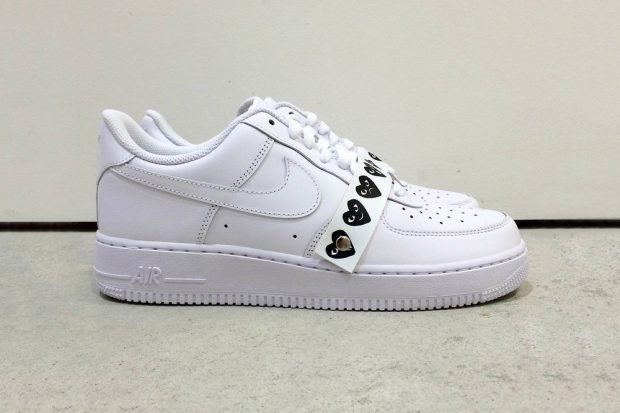 Comme des Garcon is selling a Nike Air Force 1 sneaker detailed with ...