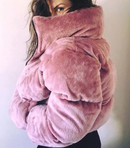 H M B D Fluffy Jacket pink 2