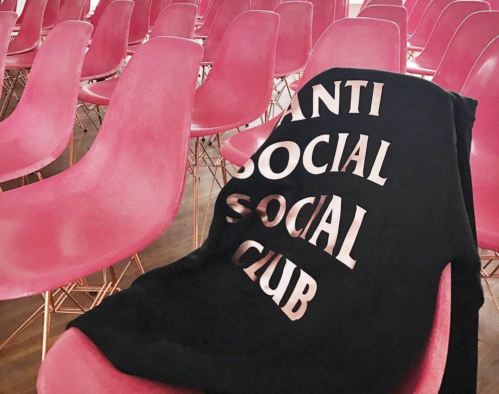 anti social social club modernica chair hoodie 1