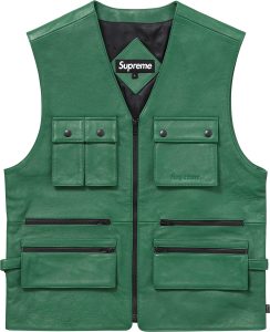 leather utility vest