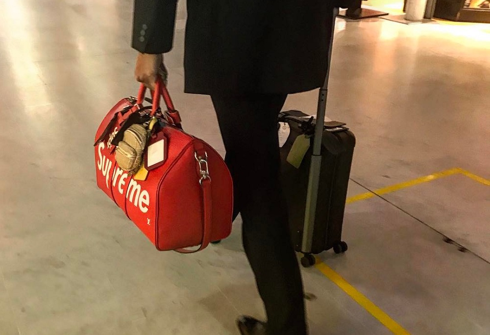 2017 SUPREME duffle bag red