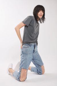 topshop plastic jeans 2