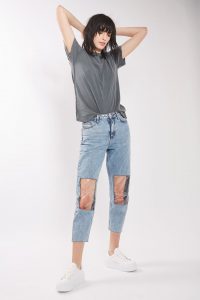 topshop plastic jeans 3