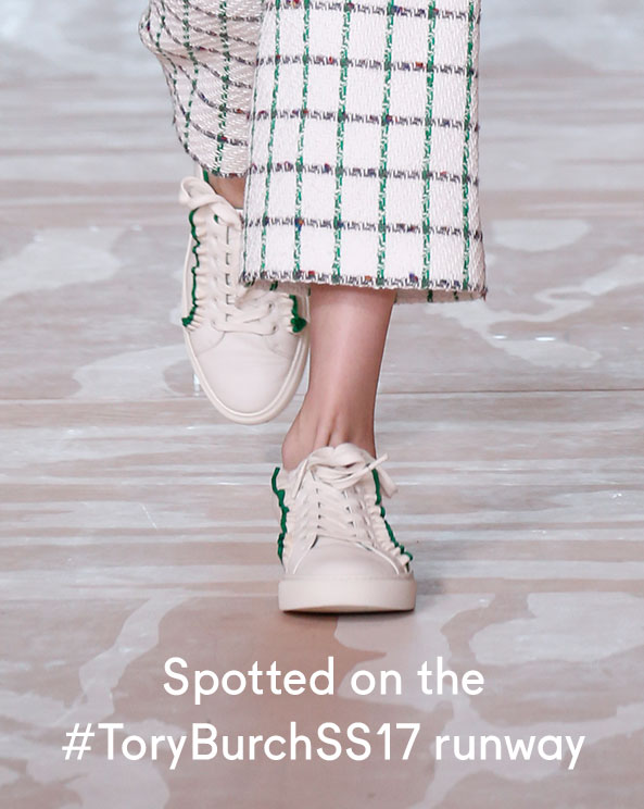 Tory Sport puts some ruffles on its spring tennis shoes