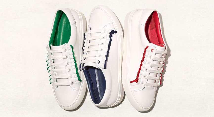 Tory Sport puts some ruffles on its spring tennis shoes