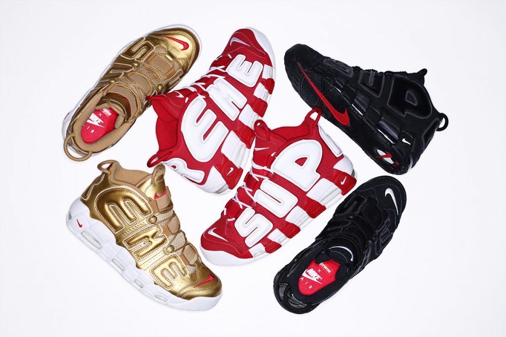 Supreme uptempo sneakers