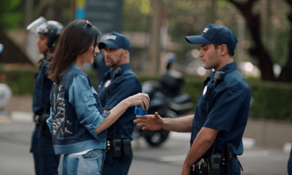 pepsi kendall jenner protest