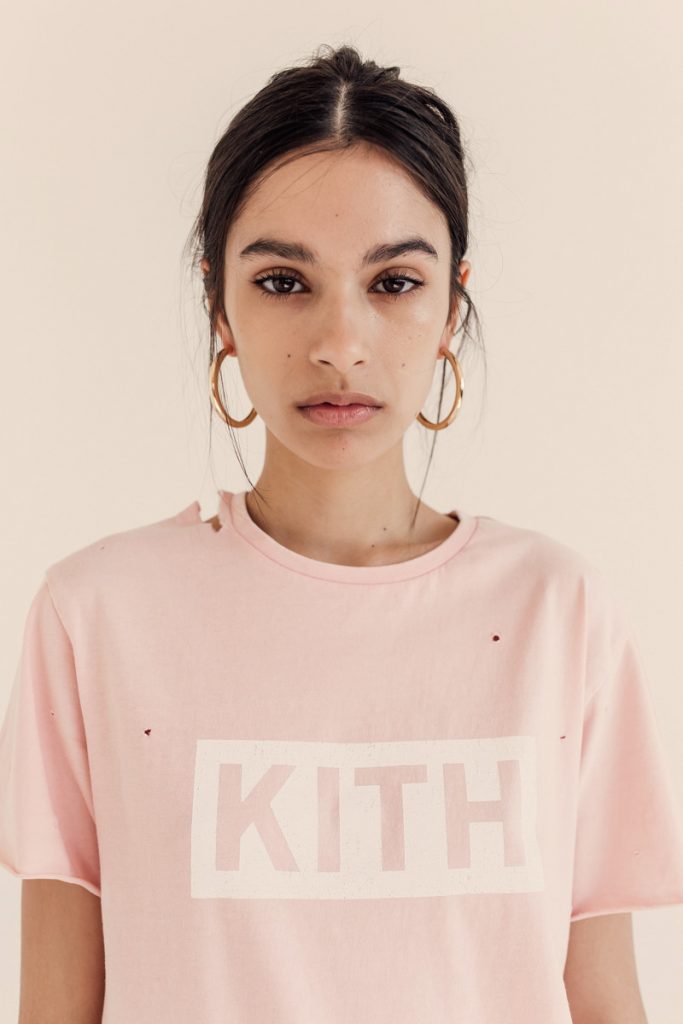 kith women distressed logo t shirt 3