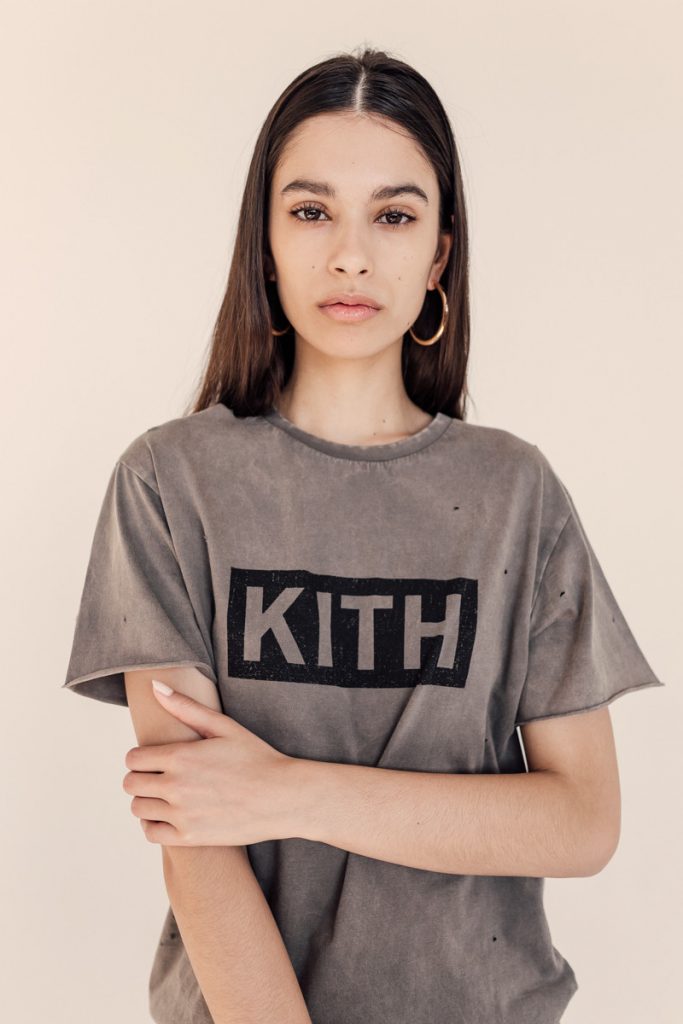 kith women distressed logo t shirt 5