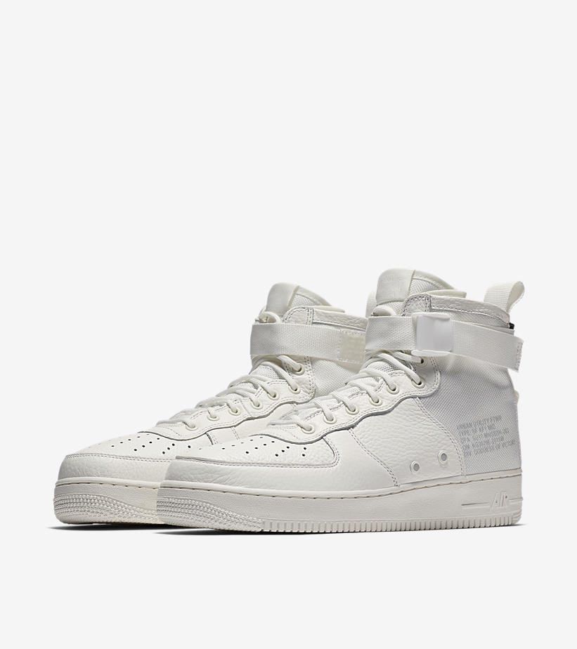 Nike Offers The SF Air Force 1 Mid In Classic Triple White Colorway ...