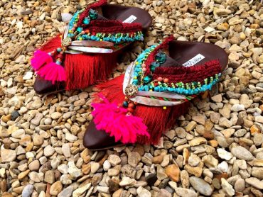 Anita Quansah Beaded Slippers Summer 2017 6