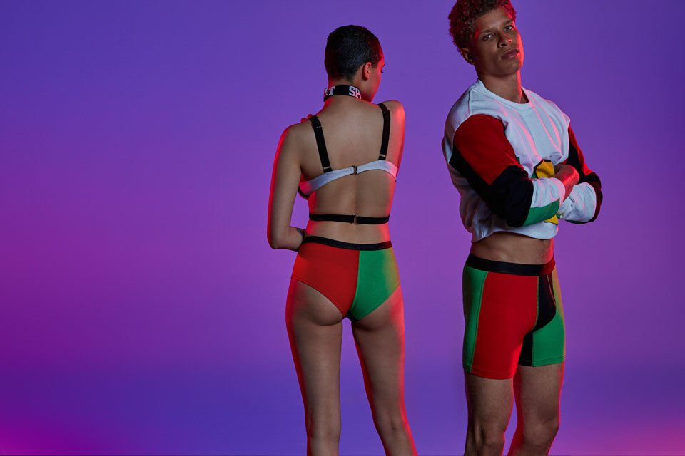 MeUndies And Cross Colour Tap Into '90s Appeal With Color Block
