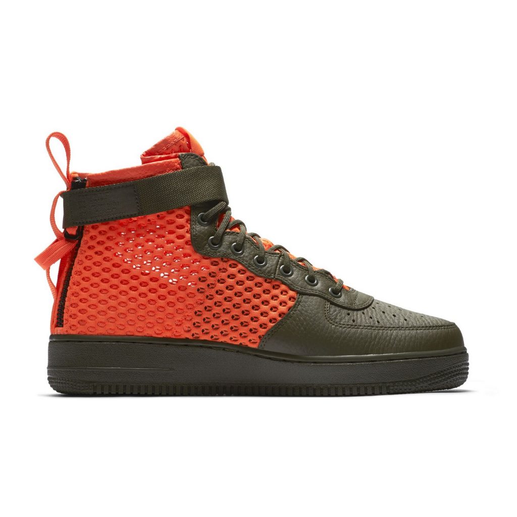 nike sf air force 1 mid red mesh 1