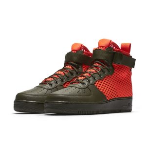 nike sf air force 1 mid red mesh 3