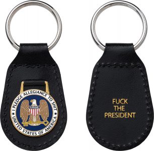 key chain fuck the president 1