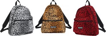 leopard fleece backpack 1