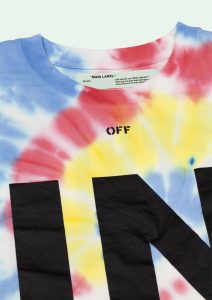 off white in style tie dye t shirt 3