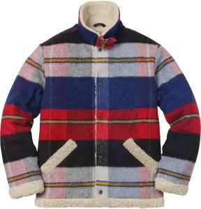 supreme plaid shearling bomber 4