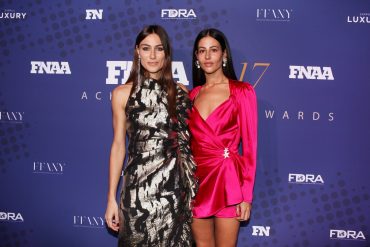 Giorgia Tordini and Gilda Ambrosio attend the 2017 FN Achievement Awards Credit Lexie Moreland