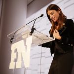 Julia Restoin Roitfeld speaks onstage at the 2017 FN Achievement Awards Credit Patrick MacLeod