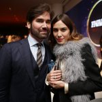 Michael Atmore and Alexa Chung attend the 2017 Footwear News Achievement Awards Credit Patrick MacLeod