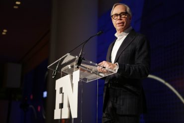 Tommy Hilfiger speaks onstage at the 2017 FN Achievement Awards Credit Patrick MacLeod