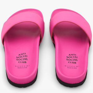 anti social social club buscemi pink sandals november 2017 3